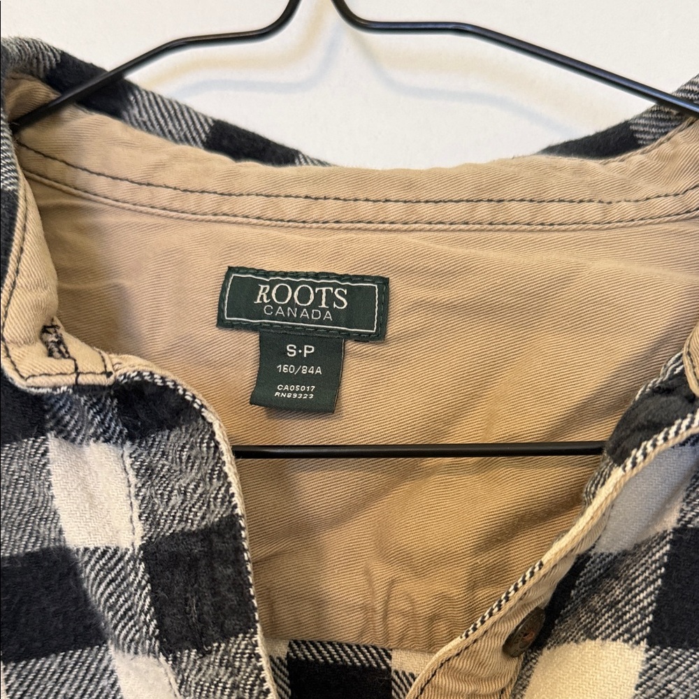 Roots Plaid Button Up - Picture 2 of 4